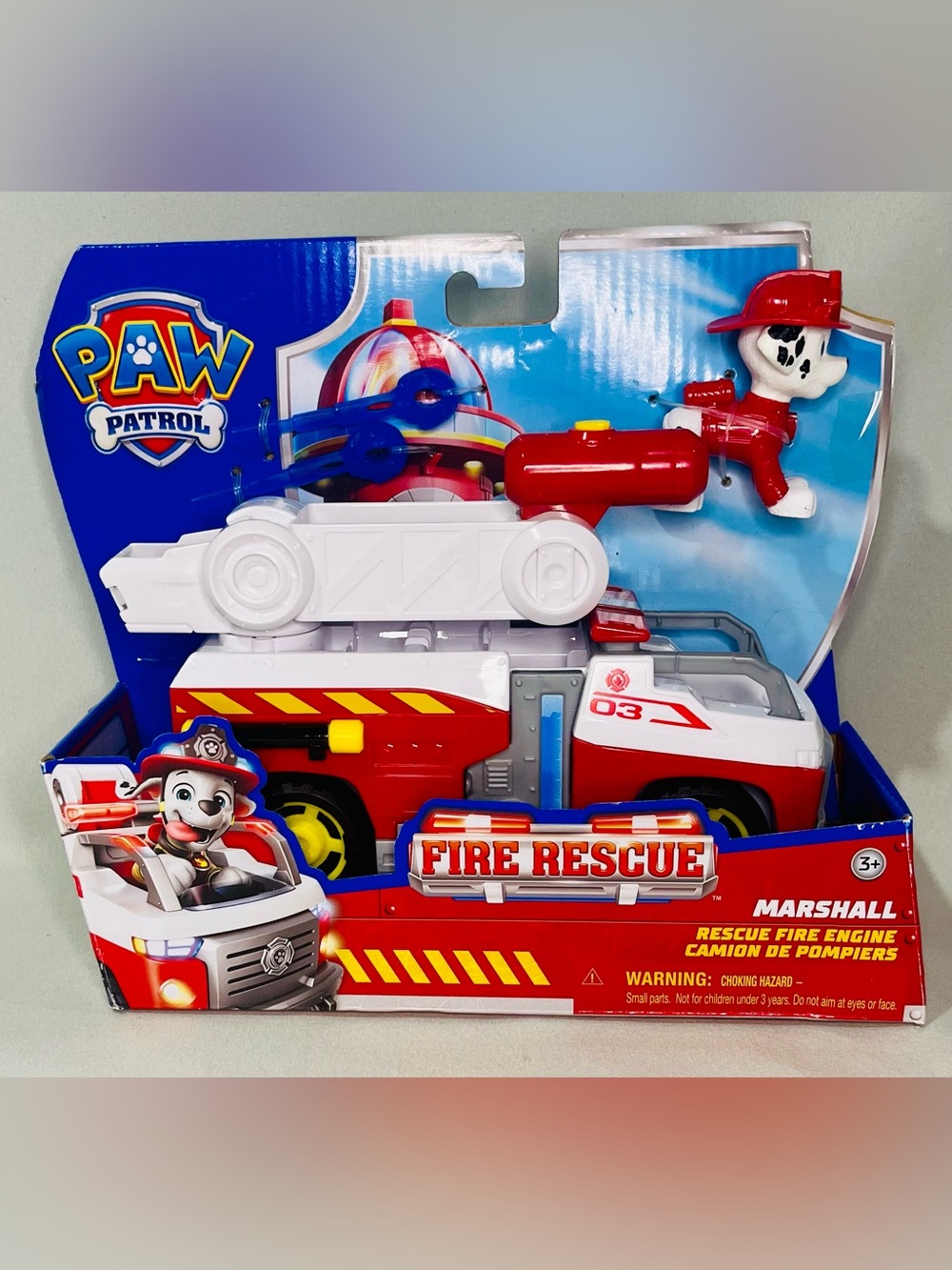 Paw Patrol Marshall Fire Rescue Engine Toy - Red and White